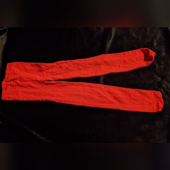 Gymboree Girls Red Tights- 10/12 - Picture 4 of 5